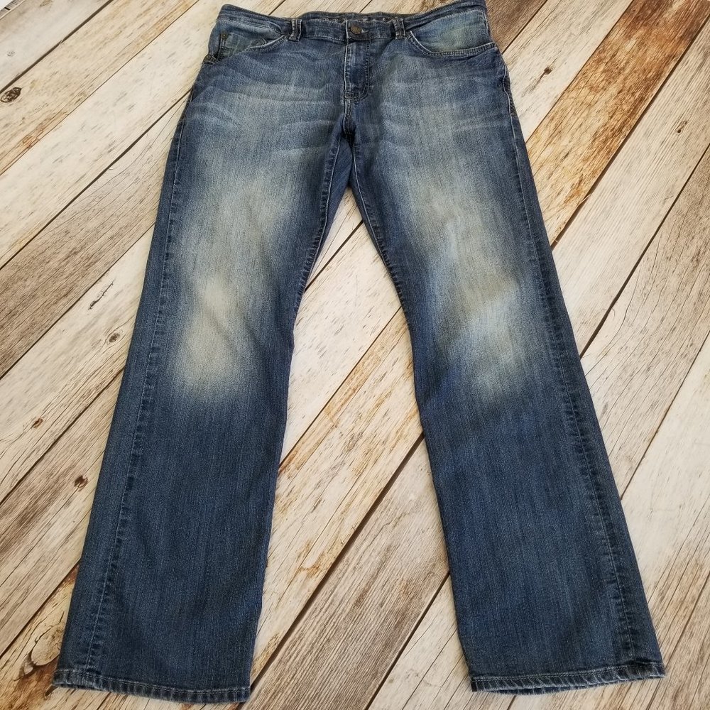 Mavi Matt Relaxed Straight Men's Jeans 36x34 Actual Inseam 33